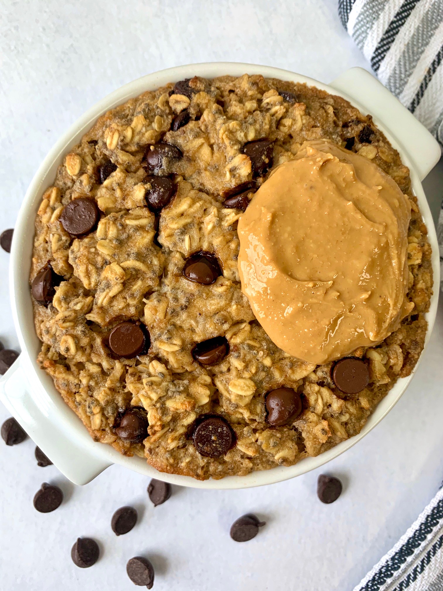 cookie dough baked oats