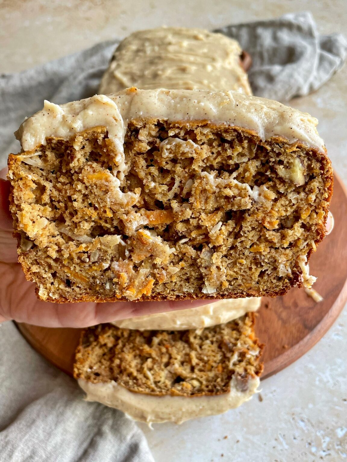 Oat Flour Carrot Cake Loaf thechowdown