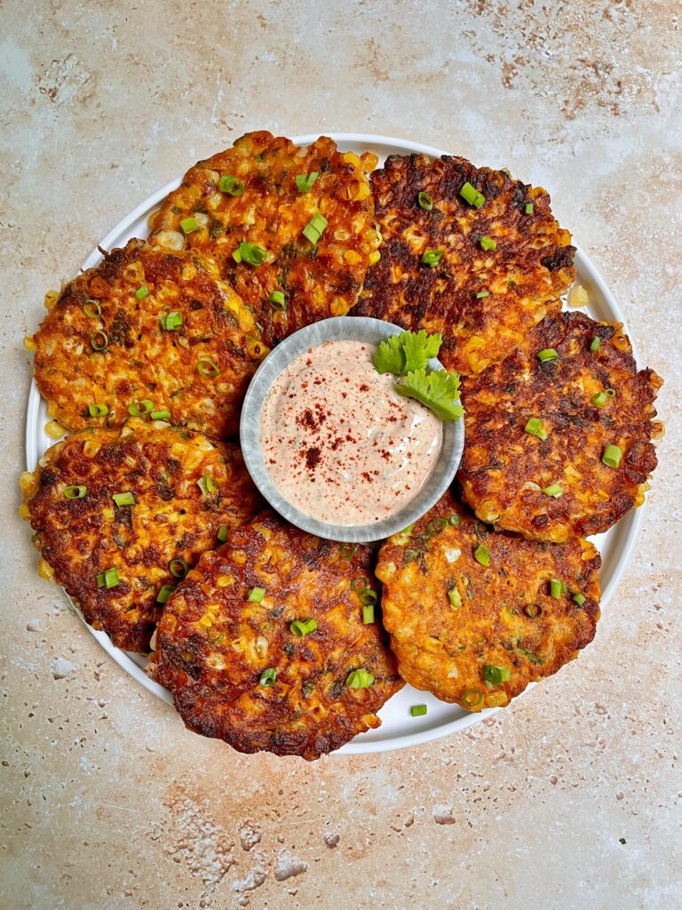 Street Corn Fritters thechowdown