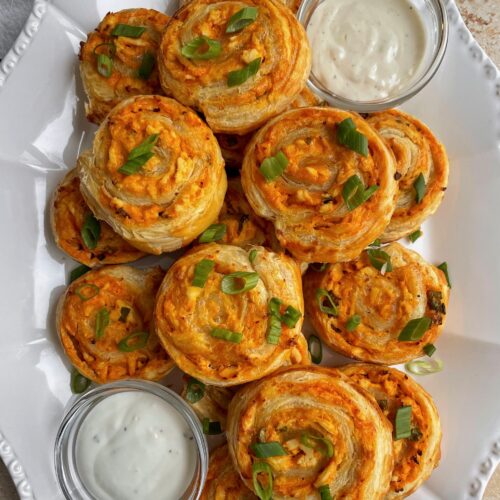 Buffalo Chicken Tortilla Pinwheels