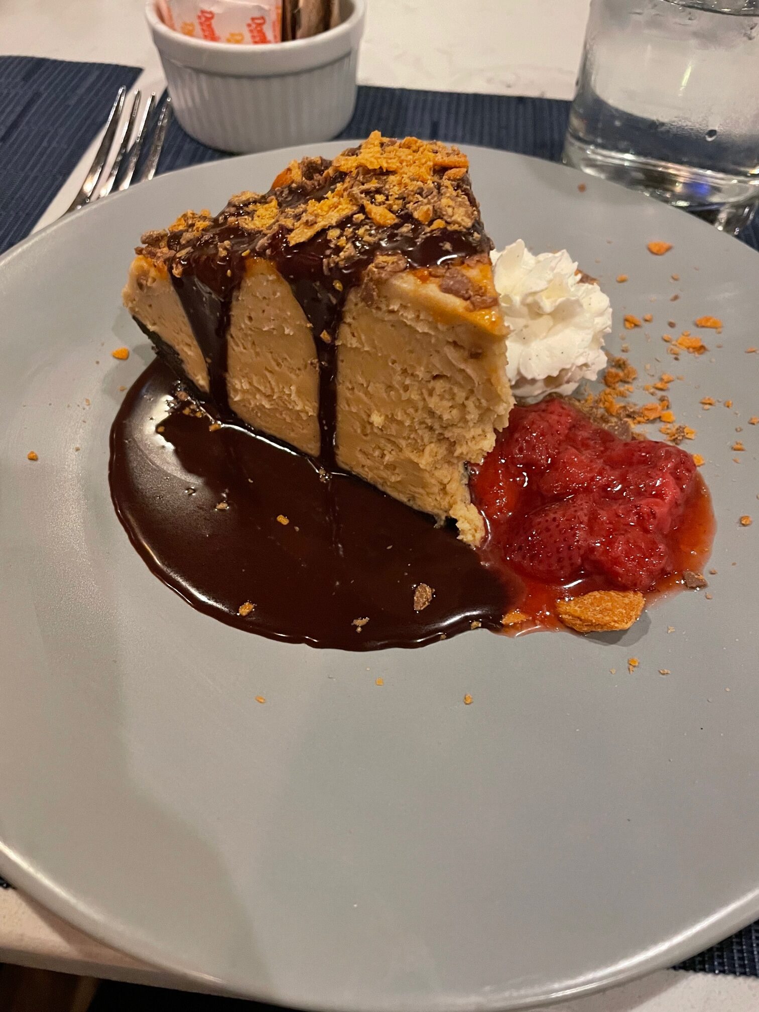 The peanut butter pie from Osteria Danny in Saratoga, NY.
