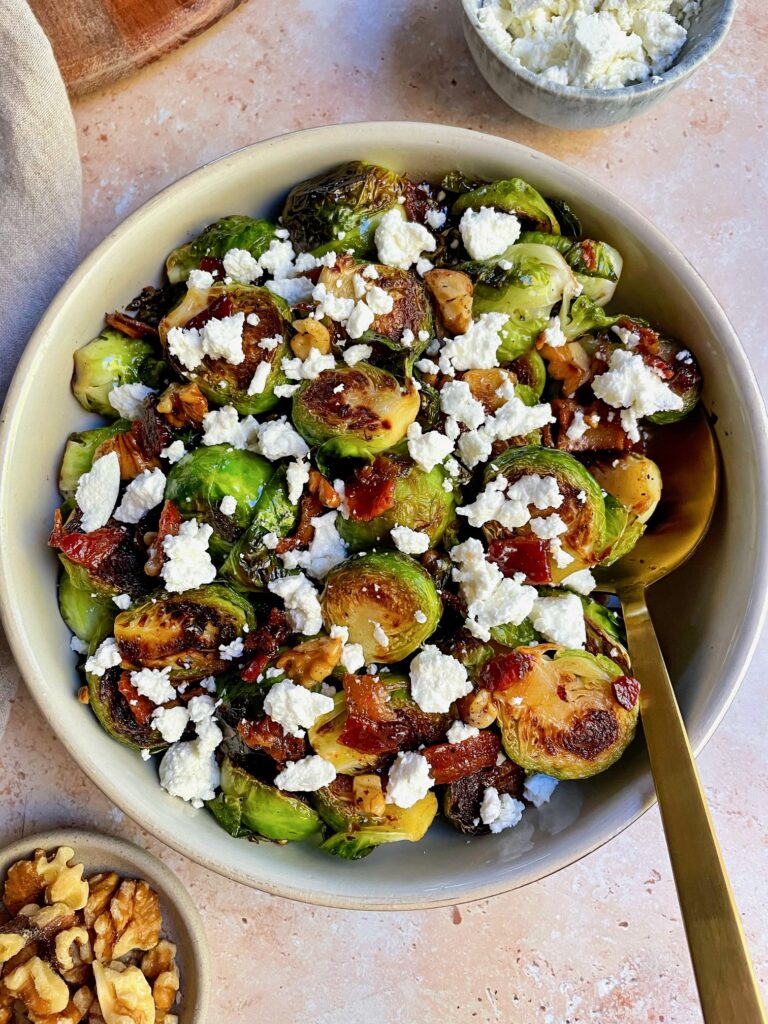 Maple bacon Brussels sprouts.