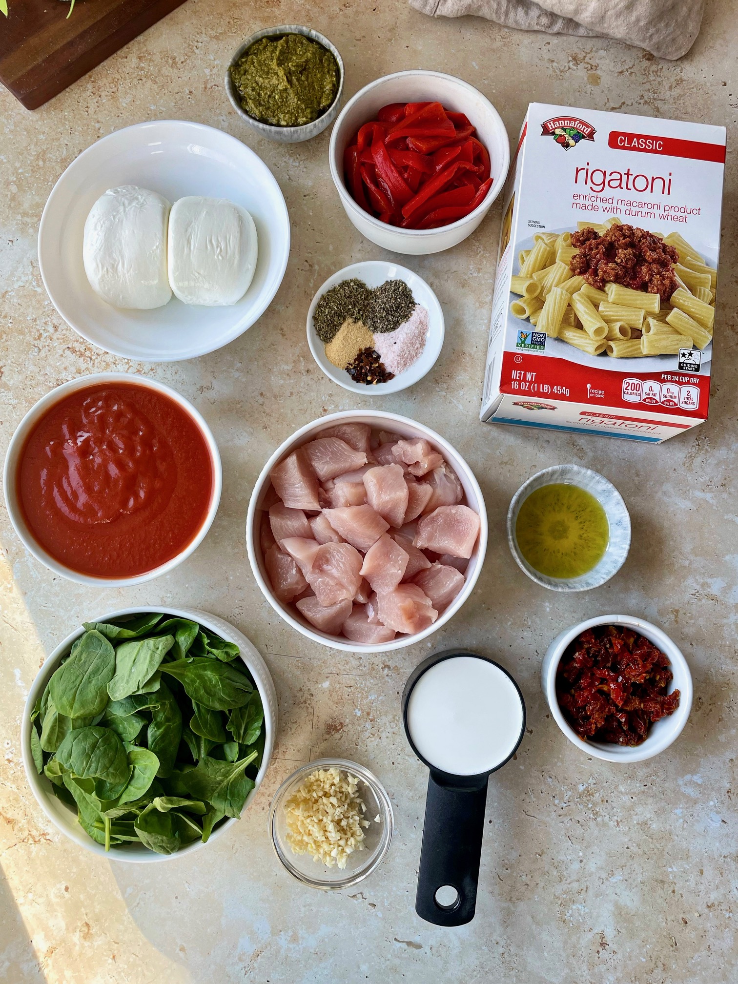 The ingredients to make this recipe.