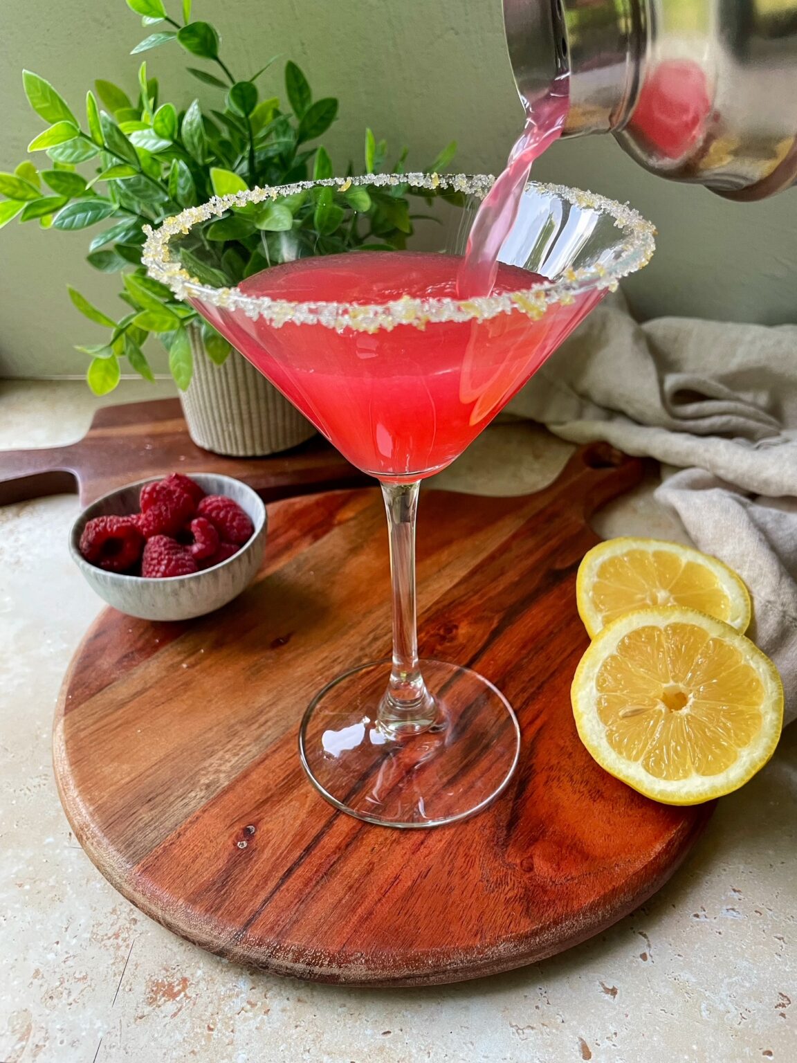 Raspberry Lemon Drop Martini - thechowdown
