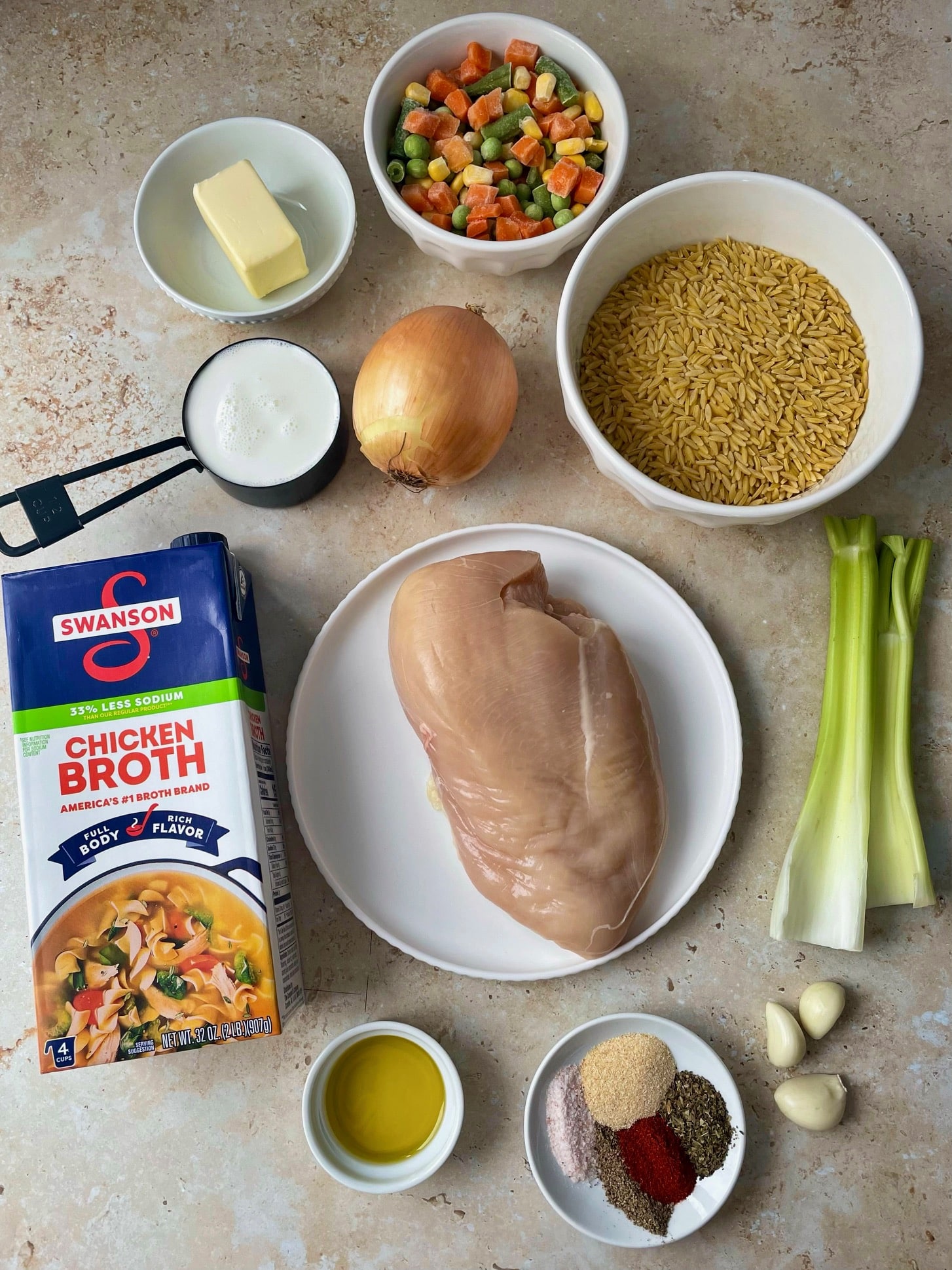 The ingredients needed to make this recipe.